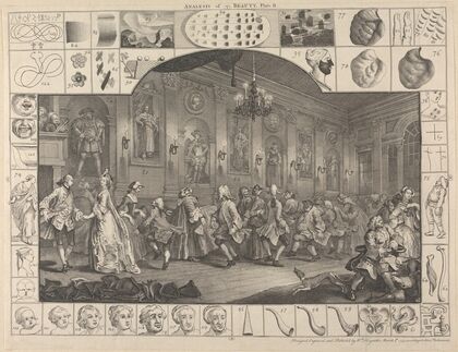Analysis of Beauty, Plate II; A Country Dance