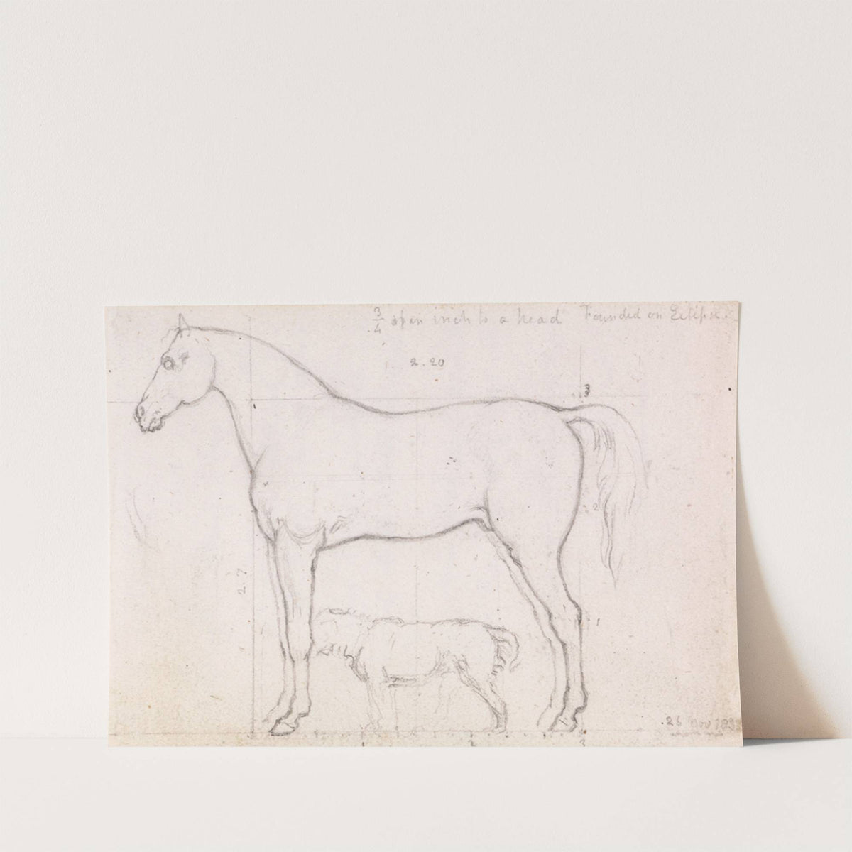Anatomical Study of a Horse, Founded on  Argenteuil by Claude Monet