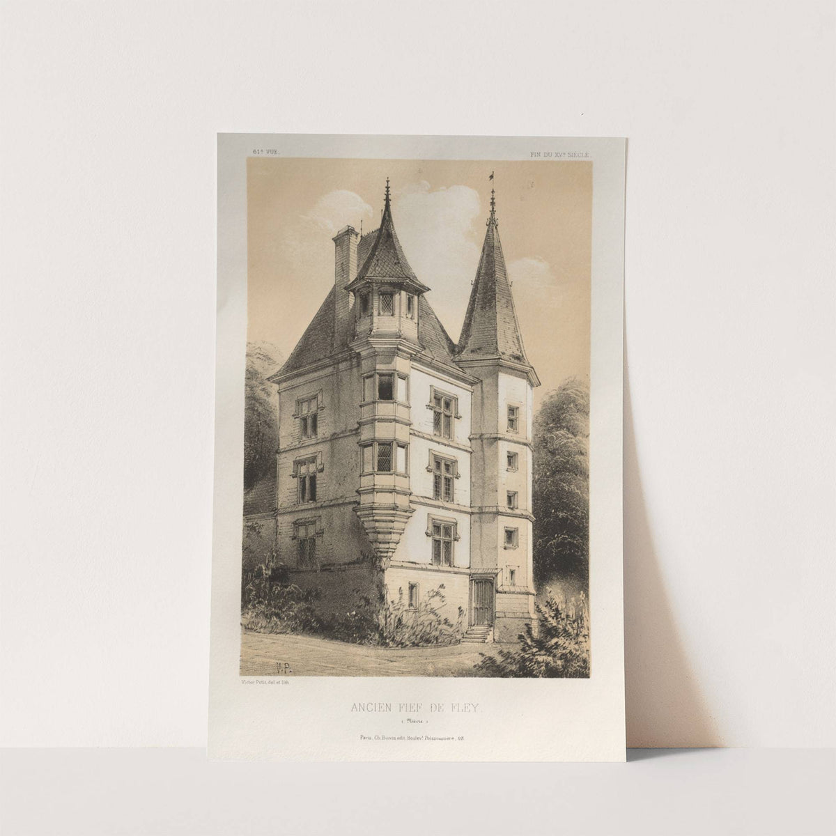 Ancien Fief De Fley (Nièvre) (1860) by Victor Petit