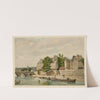 Ancienne Préfecture de Police, quai des Orfèvres et Pont Neuf en 1850 by Louis-Martial-Théodat Masson