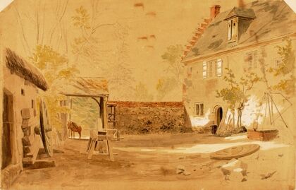Ancient Abbey of St. Valery, France (1862)