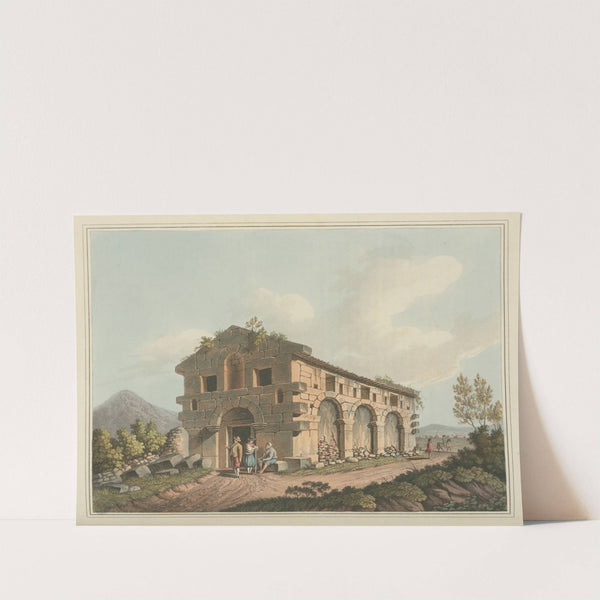 Ancient Bath near the Fountains of the Palici by Luigi Mayer