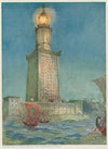 Ancient beacon of the Mediterranean; The Pharos of Alexandria (1924)
