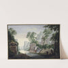 Ancient Grave Ruins in a River Landscape (ca. 1695 – 1700) by Abraham Rademaker