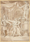 Ancient Roman scene set in a Temple to Apollo