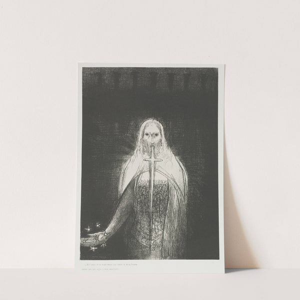 And He Had in His Right Hand Seven Stars; and Out of His Mouth Went a Sharp Two-Edged Sword (1899) by Odilon Redon