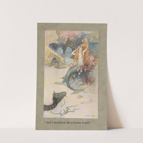 &#039;And I should look like a fountain of gold.&#039; by Warwick Goble
