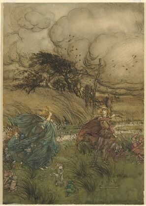 ‘And now they never meet in grove or green,’ from act 2, scene 1 of A Midsummer Nightâs Dream by William Shakespeare