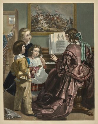 And the Star-Spangled Banner in triumph shall wave. (1861)
