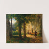 Andächtige bei einer Heilquelle (Landschaft mit Brunnen) by Thomas Ender