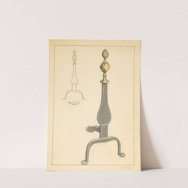 Andiron (one of pair) (c. 1936) by Jack Staloff