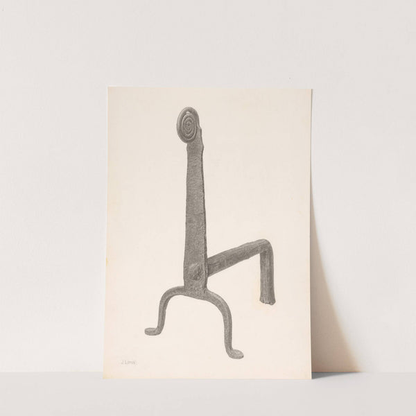 Andiron (one of pair) by Jacob Lipkin