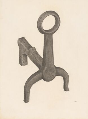 Andiron (one of pair)