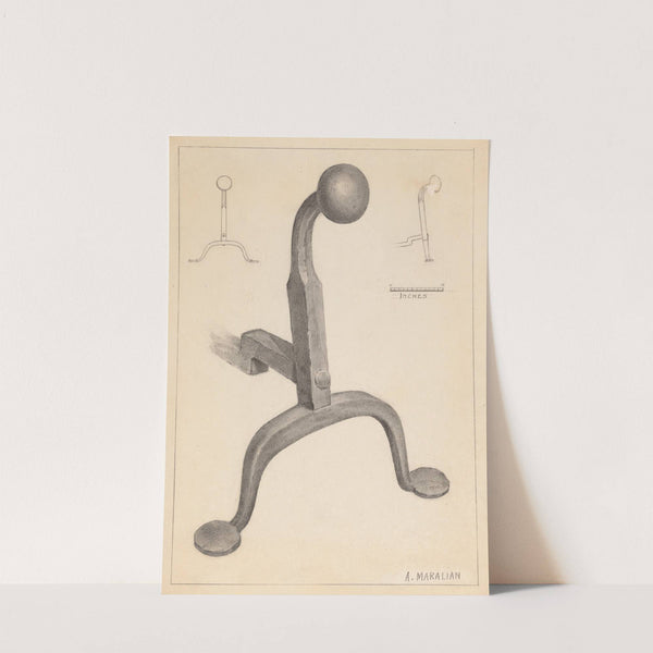 Andiron (one of pair) by Arsen Maralian