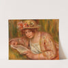Andrée in a Hat, Reading (Andrée en chapeau, lisant) by Pierre-Auguste Renoir