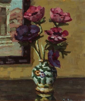 Anemones at a window (1928)