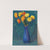 Anemones In Blue Vase by Sigismund Righini