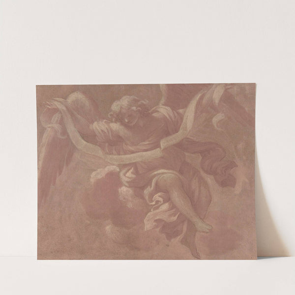 Angel Holding a Banderole by Antonio Franchi