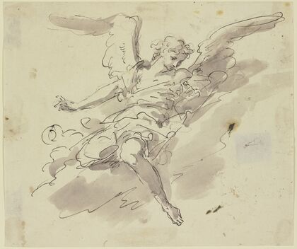 Angel on a cloud