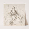 Angel with Palm Seated on Clouds by Pedro Duque y Cornejo