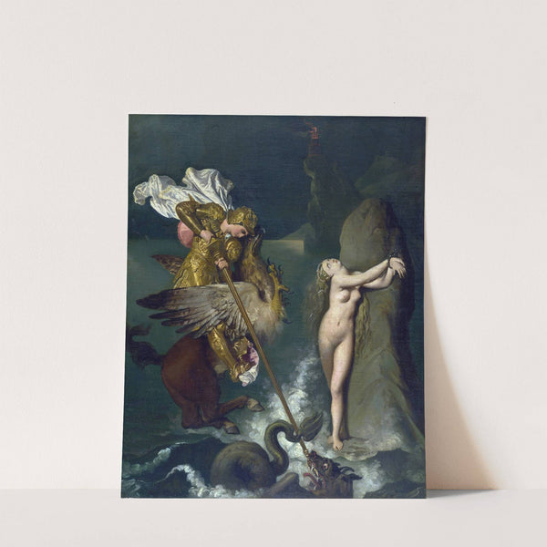 Angelica saved by Ruggiero by Jean Auguste Dominique Ingres