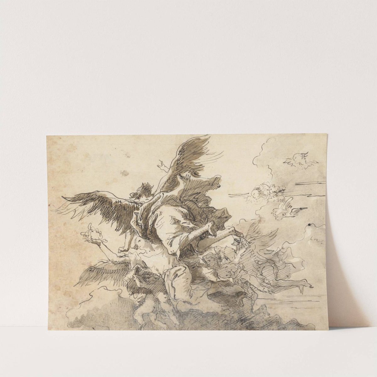 Angels in the Sky (before 1762) by Giovanni Domenico Tiepolo