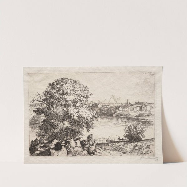 Angers; L’Étang St. Nicolas (1912) by Auguste Louis Lepère