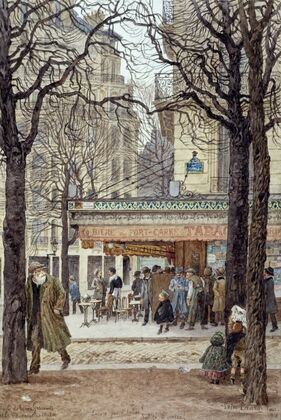 Angle de la rue Gassendi et de l’Avenue du Maine (XIVÂº Paris).