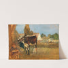 Animal Study - Landscape with Farmhouse, Cows and Farmer’s Wife by Emil Jakob Schindler