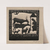 Animals All; Who Were the First to Cry Nowell (1916) by Eric Gill