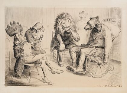 Animals representing several countries (1921)