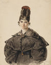 Anna Appenzeller, die erste Gattin des Künstlers in halber Figur