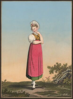 Anne auf der Mauer, Du Bourg de Schwitz même (1825-1830) — size preview