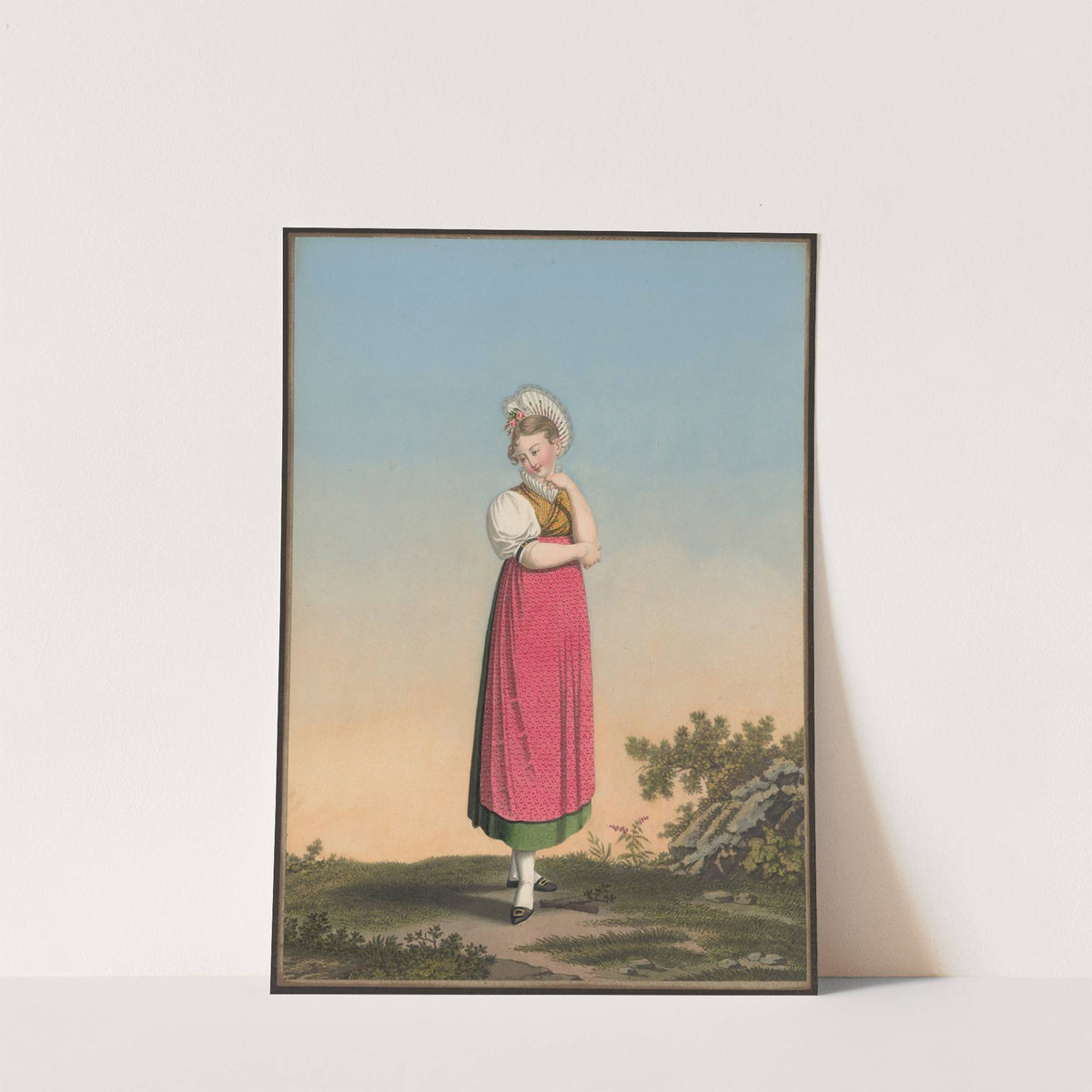 Anne auf der Mauer, Du Bourg de Schwitz même (1825-1830) by Jean Emmanuel Locher