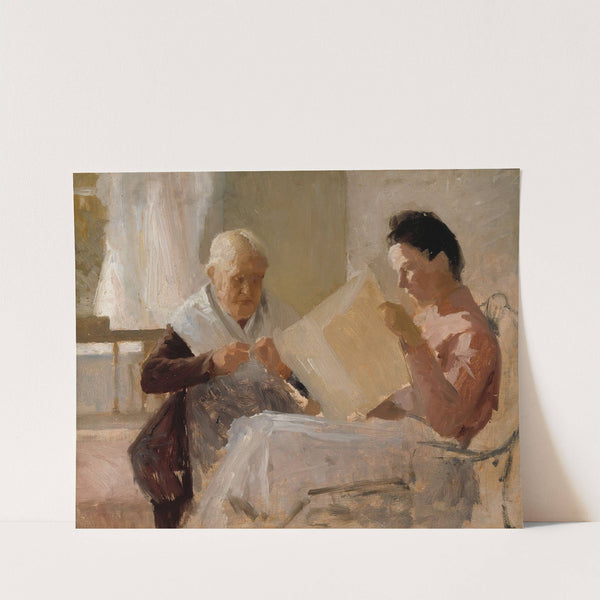 Annie Edelfelt With Fredrika Snygg (1888) by Albert Edelfelt