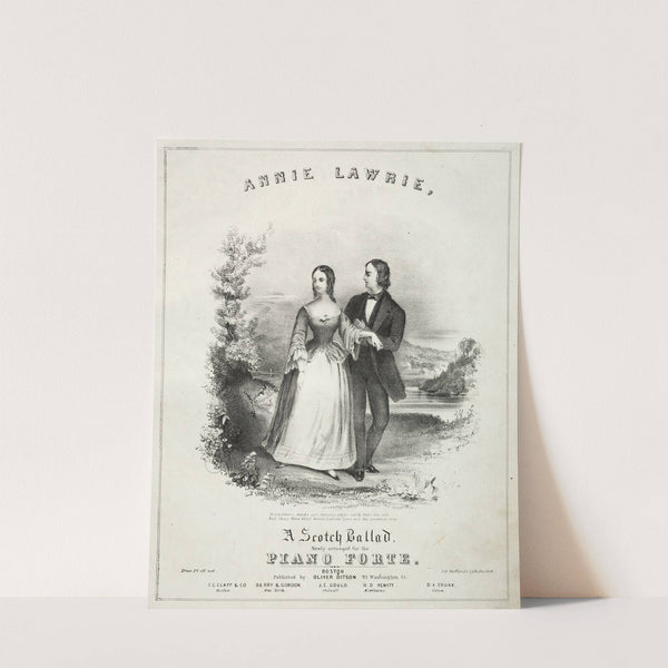 Annie Laurie – Sheet Music Cover (c. 1855) by Winslow Homer