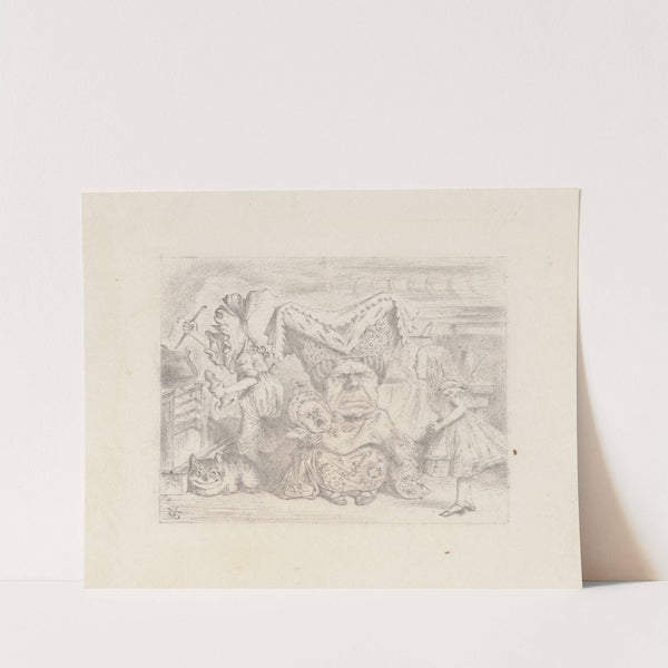 Another drawing of the illustration on p. 81 by Sir John Tenniel
