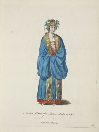 Another habit of a Chinese lady in 1700. Autre dame Chinoise. (1757-1772)