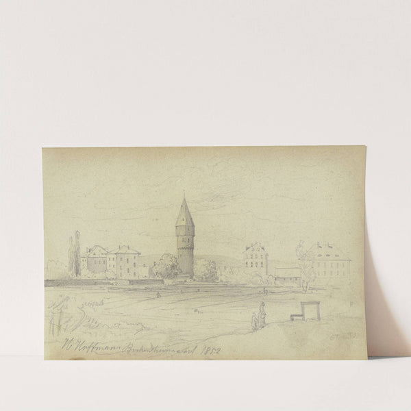 Ansicht der Bockenheimer Warte in Frankfurt am Main by Heinrich Adolf Valentin Hoffmann