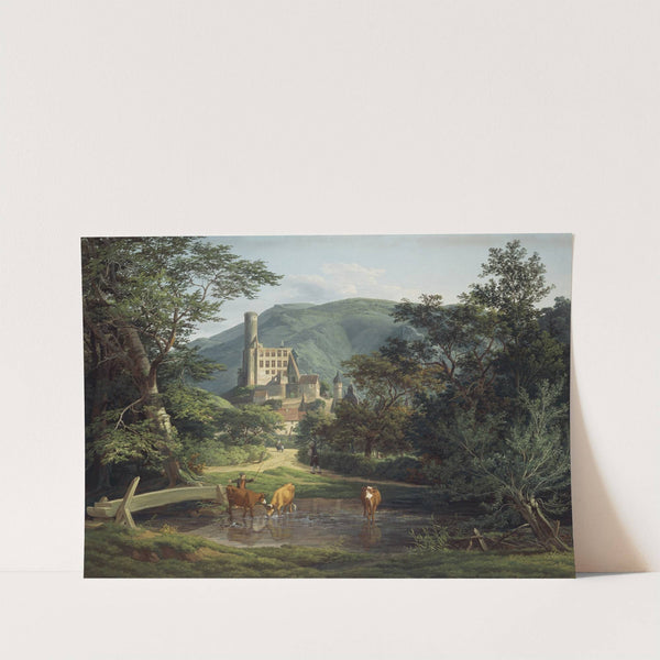 Ansicht der Burg Eppstein im Taunus by Anton Radl