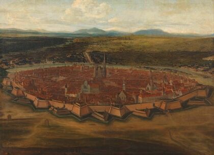 Ansicht der Stadt Wien von der Josefstadt aus (1690)