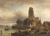 Ansicht von Dordrecht mit der Grote Kerk (1871)