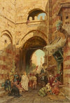 Ansicht von Kairo mit dem Südtor der Stadtmauer (Bab Zuweila)