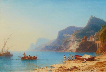 Ansicht von Villafranca (Villefranche-sur-Mer) bei Nizza (1849)