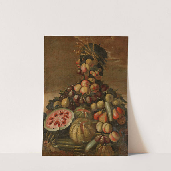 Anthropomorphic depictions of the four seasons 4 by Follower Of Giuseppe Arcimboldo