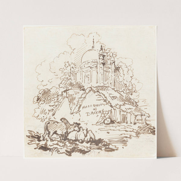 Antiquities of Dacca (1814-1827) by George Chinnery