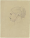 Antonie von Blittersdorf im Profil nach links