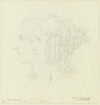 Antonie von Blittersdorff und Ludowika von Blittersdorff, verehelichte von Rauch, im Profil nach links