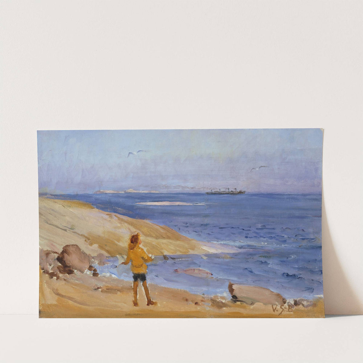 Antti on a Rocky Beach by Venny Soldan-Brofeldt