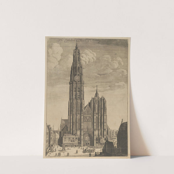 Antwerp Cathedral (Prospectvs Tvrris Ecclesiæ Cathedralis) (1649) by Wenceslaus Hollar